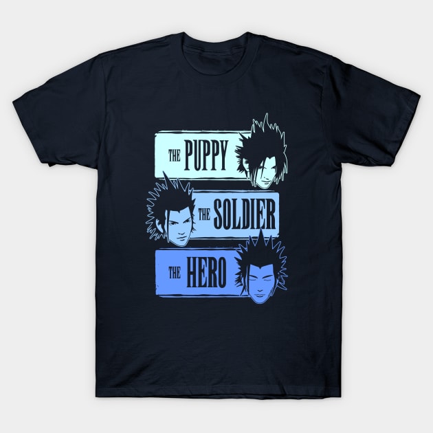 The Puppy, the Soldier and the Hero T-Shirt by alvitef